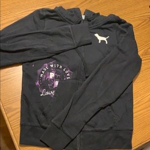 VS Pink Hooded Sweatjacket